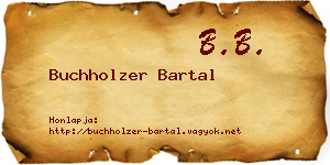 Buchholzer Bartal névjegykártya